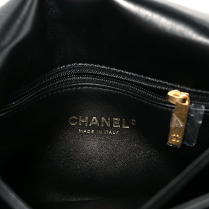 Chanel Lambskin Quilted Small Color Match Flap Black 6 of 11