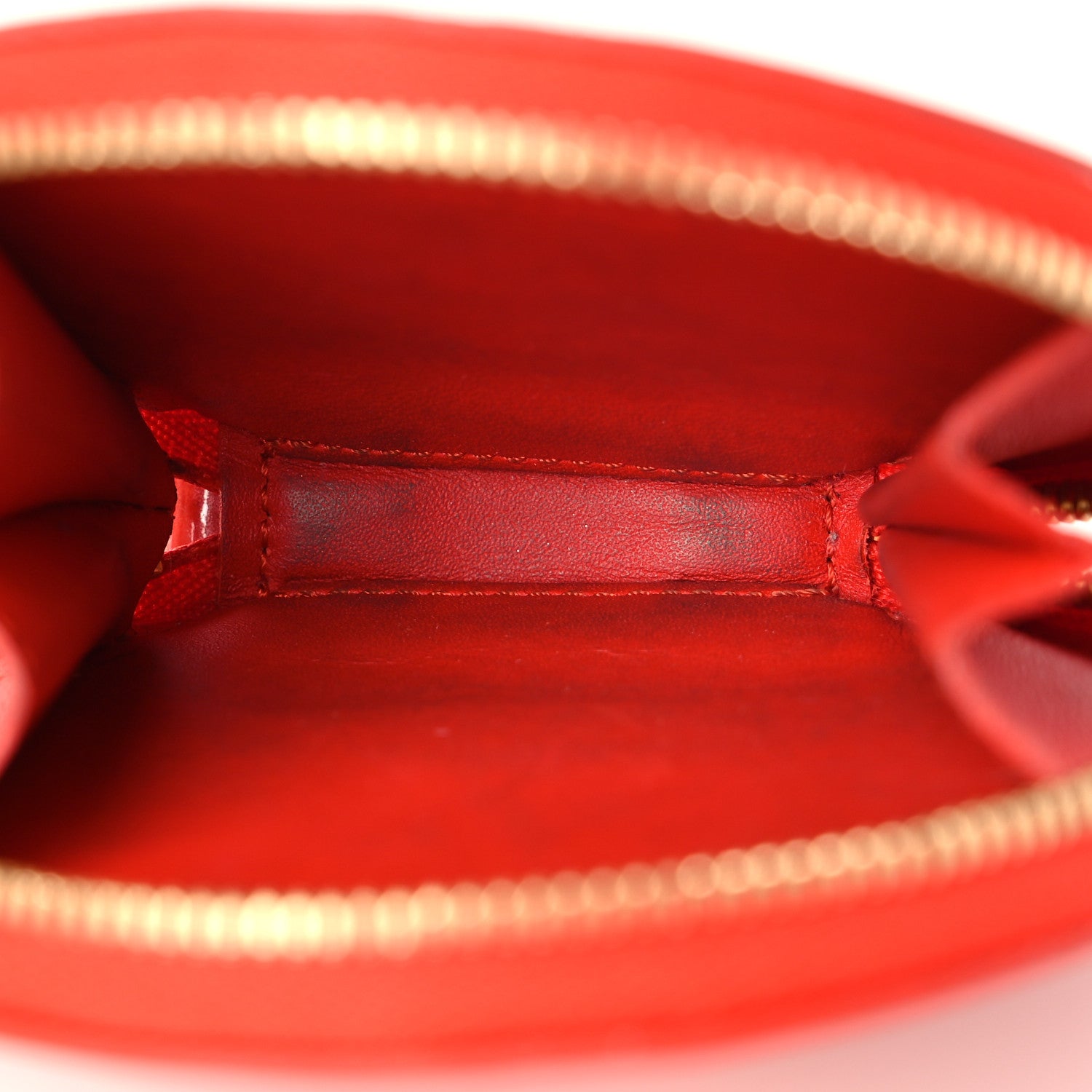 Louis Vuitton Vernis Roses Chapeau Coin Purse Orange Sunset 5 of 6