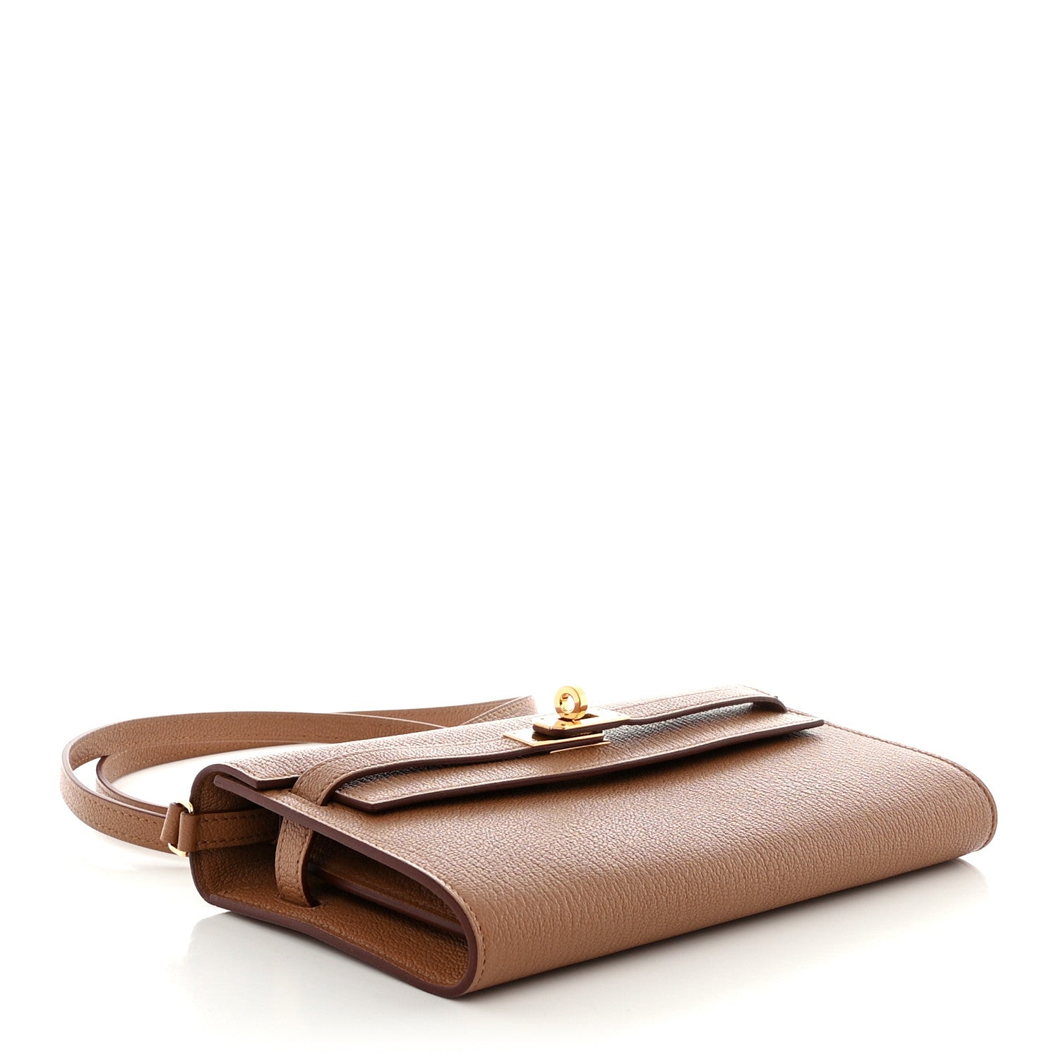Hermes Chevre Mysore Kelly Wallet To Go Quebracho 4 of 9