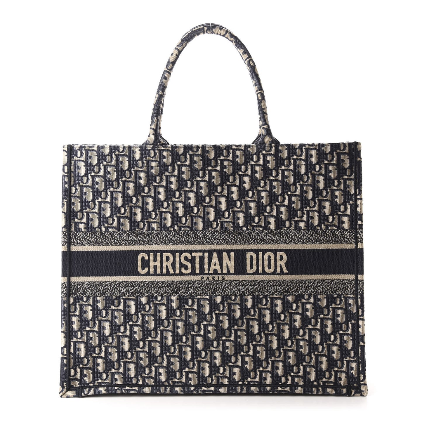 Oblique Book Tote Blue Multicolor
