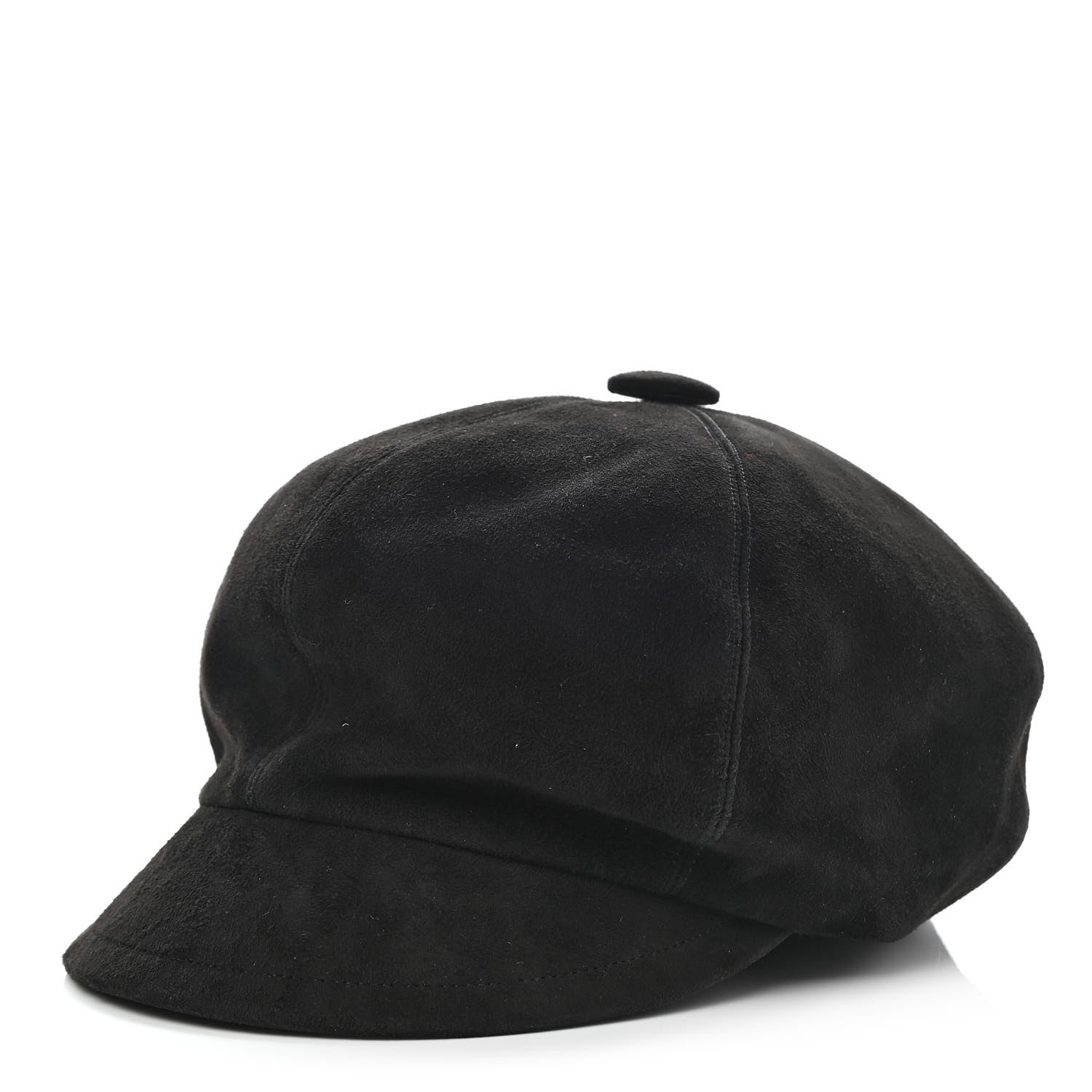 Christian Dior Suede Goatskin Arty Beret Cap 58 Black 1 of 8