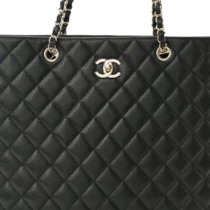 Chanel Caviar Quilted Large Shopping Tote Black 8 of 10