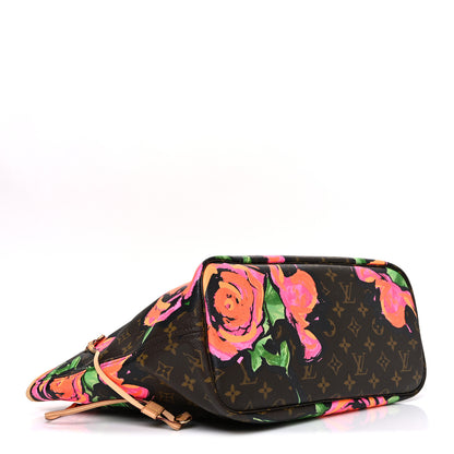 Louis Vuitton Monogram Roses Neverfull MM 4 of 9