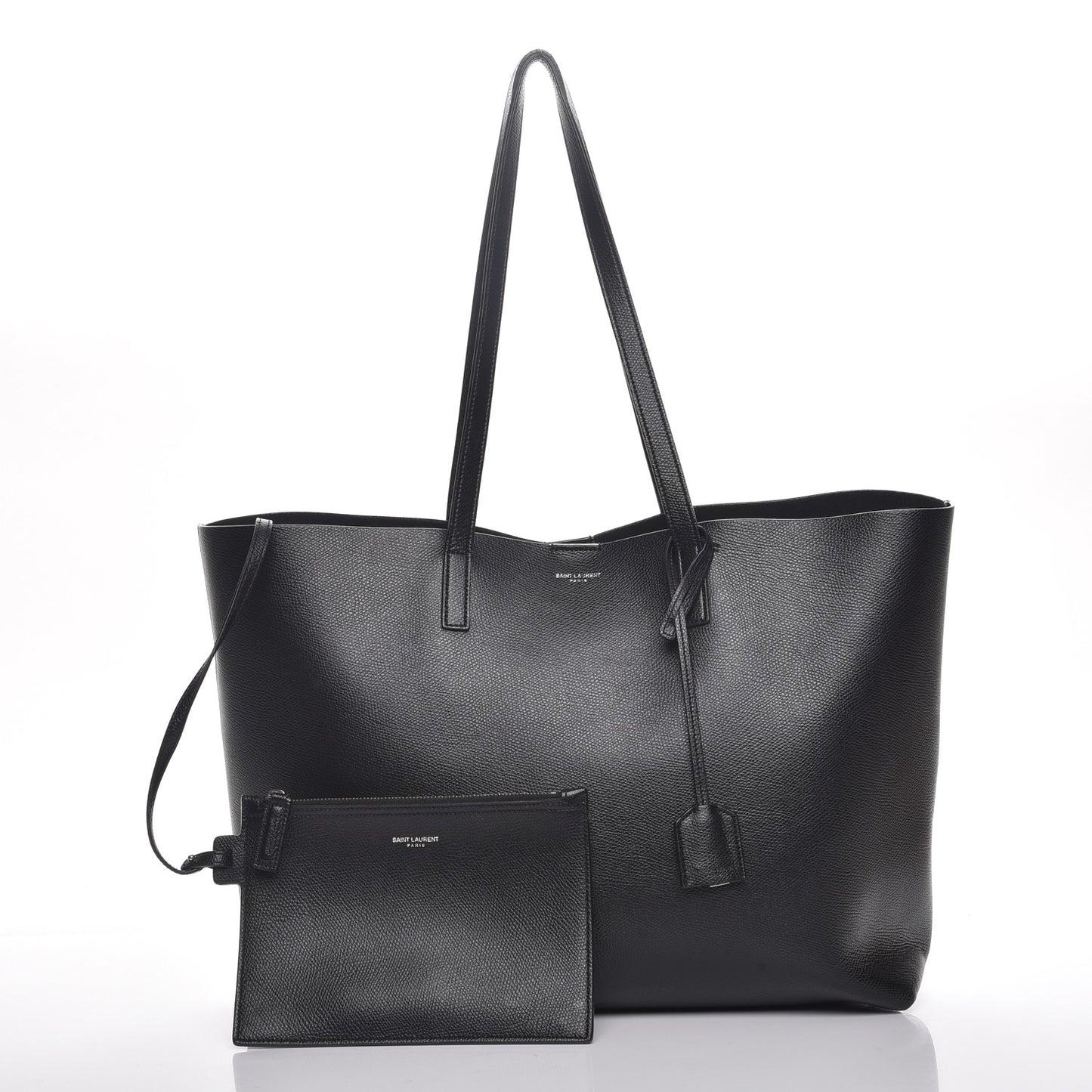 Calfskin Large Shopping Tote Black