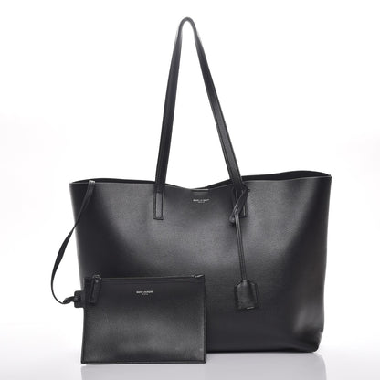 Saint Laurent Calfskin Large Shopping Tote Black 5 of 12