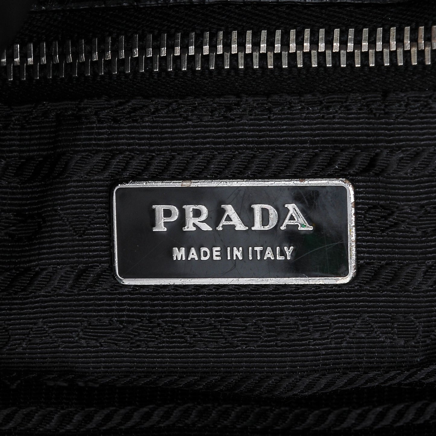 Tessuto Nylon Gaufre Hobo Nero Black