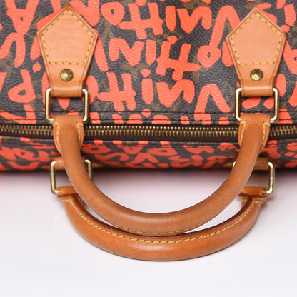 Louis Vuitton Monogram Graffiti Speedy 30 Orange 12 of 17