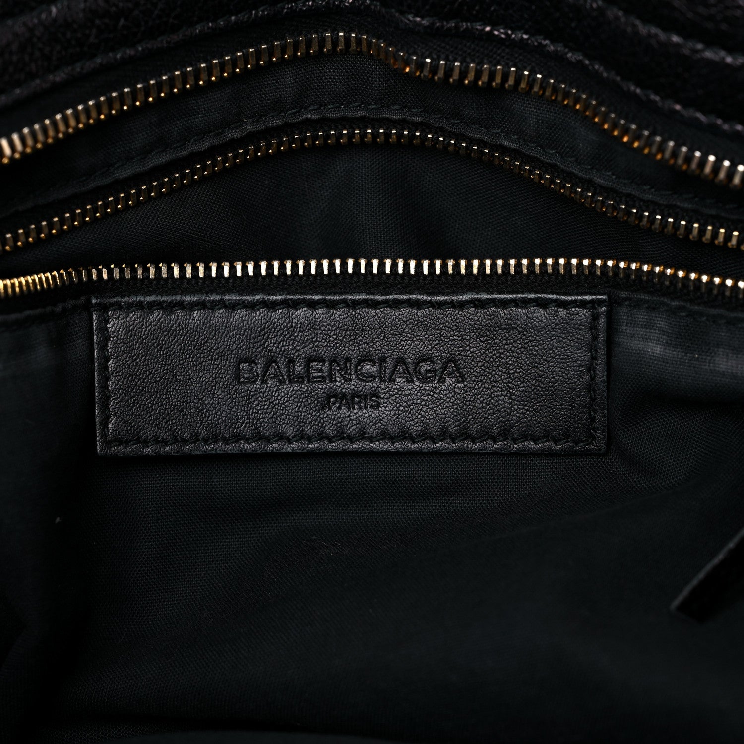 Balenciaga Chevre Gold Metallic Edge Hardware City Black 5 of 28
