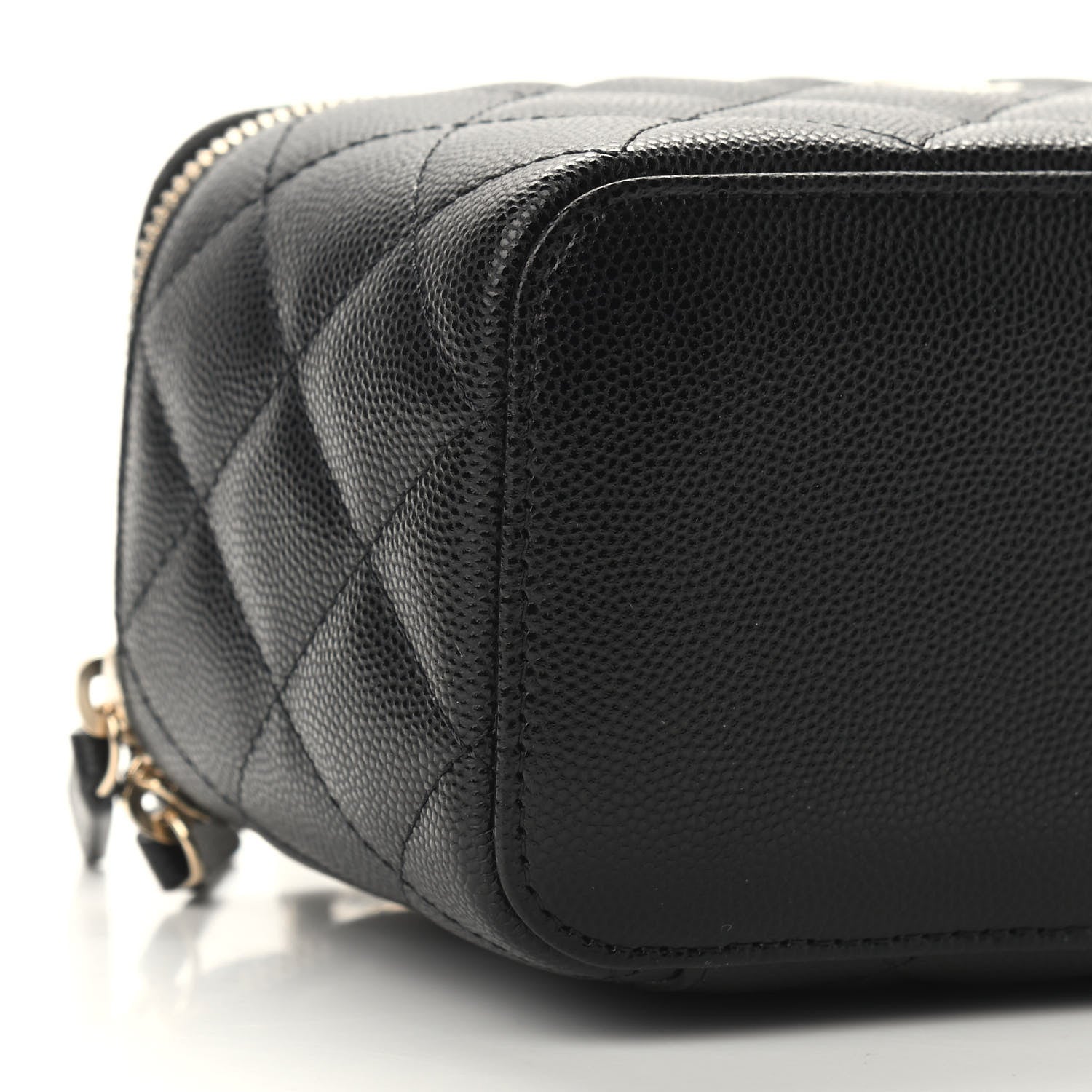 Chanel Caviar Quilted Small Vanity Case With Chain Black 8 of 9