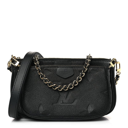Louis Vuitton Empreinte Monogram Giant Multi Pochette Accessories Black 1 of 10