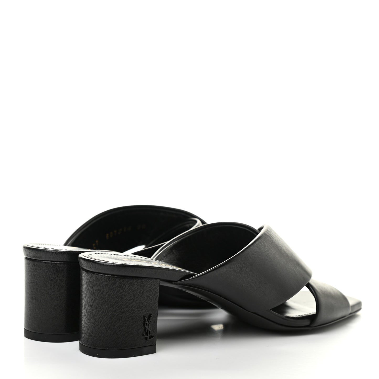 Calfskin LouLou Mule Sandals 36 Black