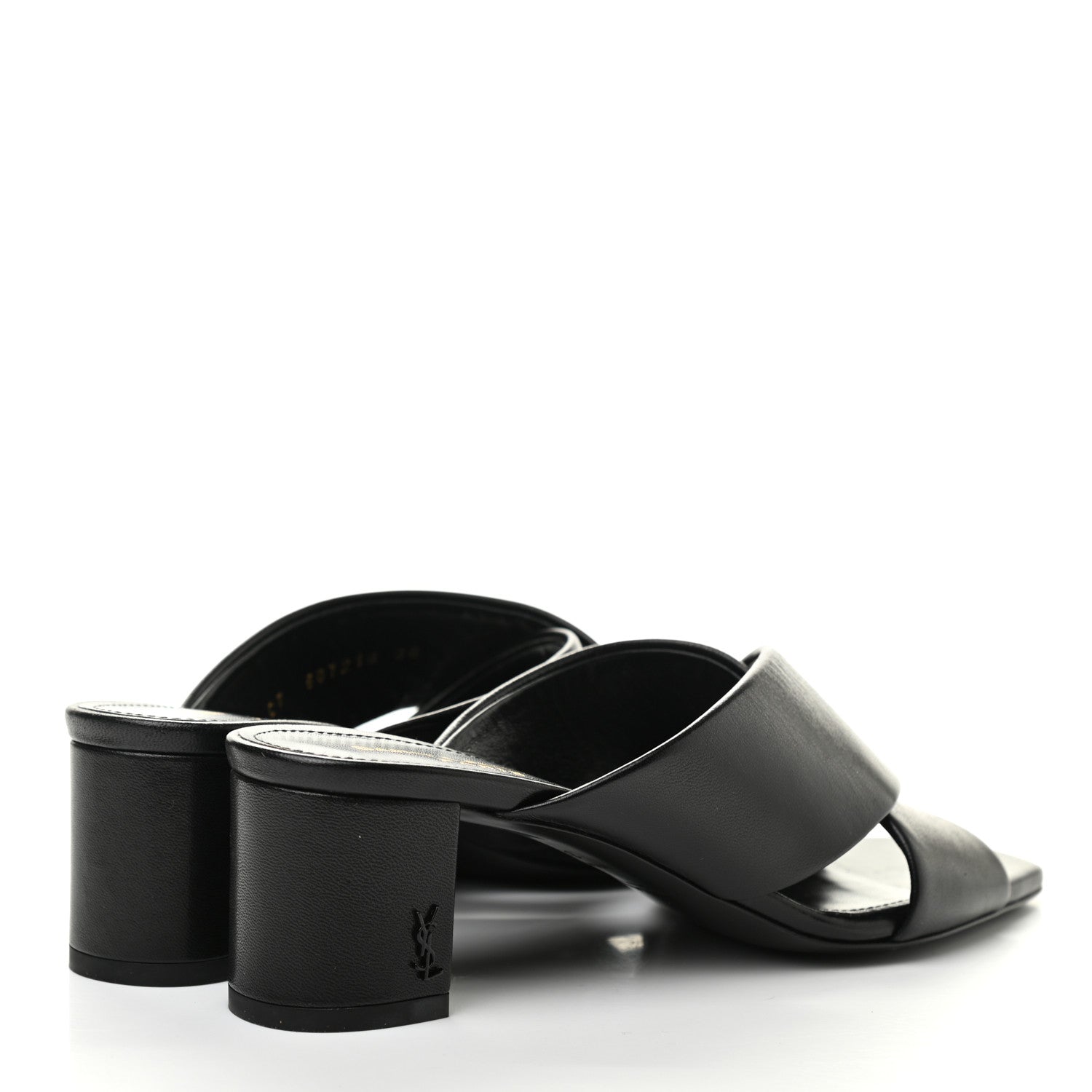 Saint Laurent Calfskin LouLou Mule Sandals 36 Black 4 of 8