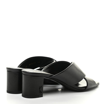 Saint Laurent Calfskin LouLou Mule Sandals 36 Black 4 of 8