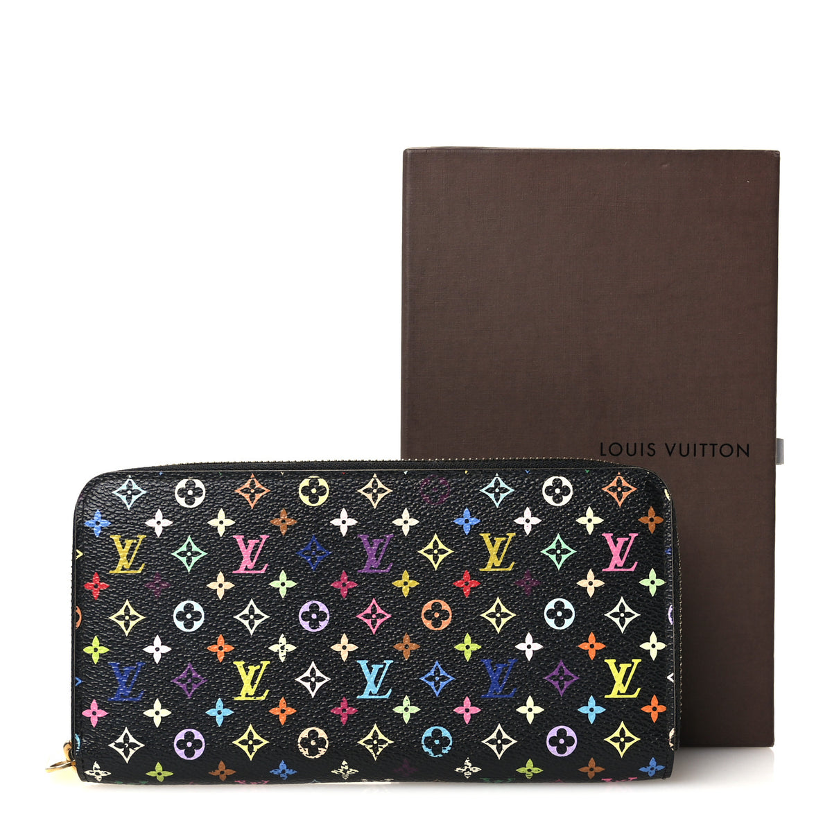 Louis Vuitton Monogram Multicolor Zippy Wallet Black Grenade 11 of 11