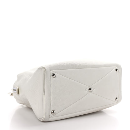 Hermes Taurillon Clemence Victoria II 35 White 4 of 13