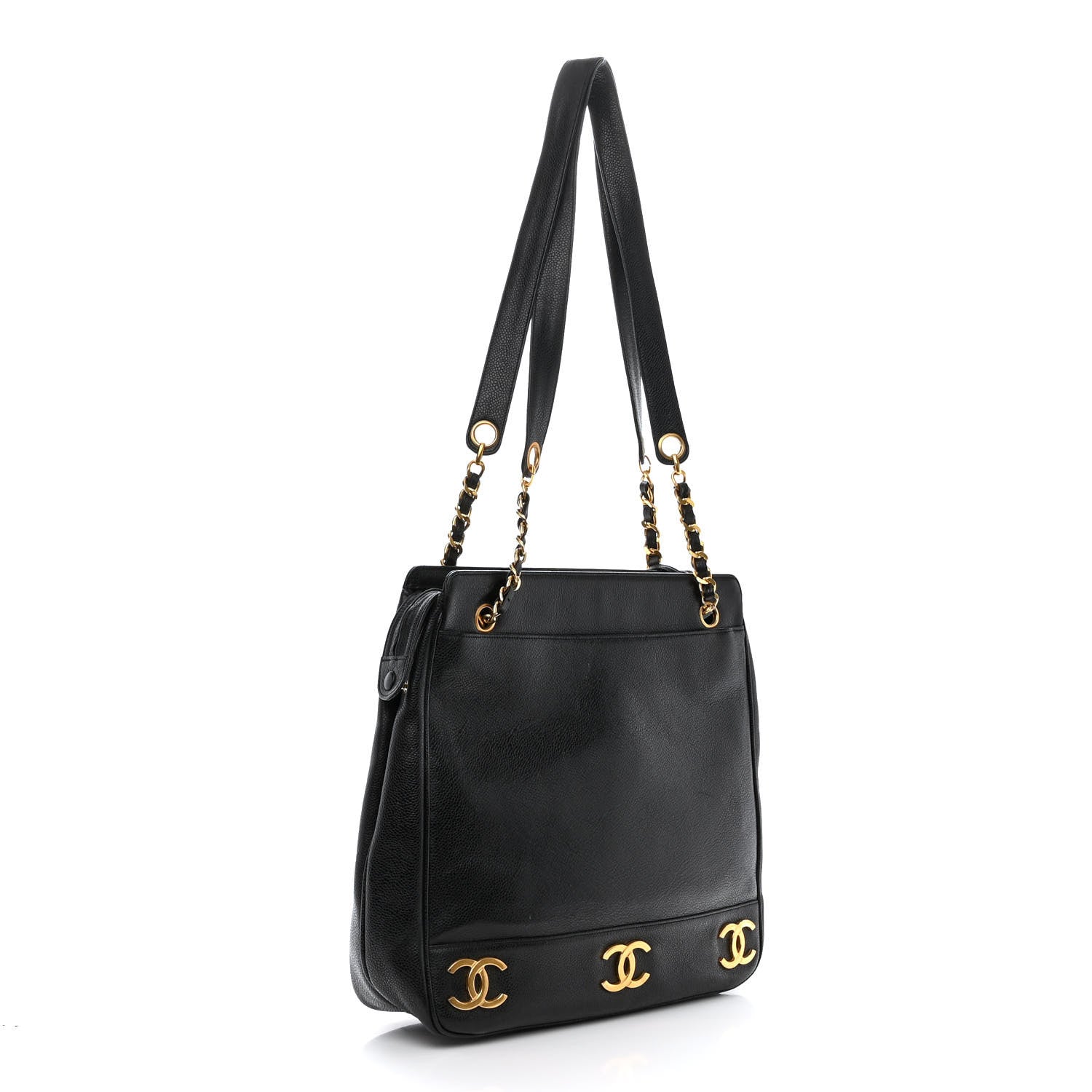 Chanel Caviar CC Shoulder Bag Black 3 of 11