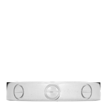 Cartier Platinum 3.5mm LOVE Wedding Band Ring 50 5.25 1 of 5