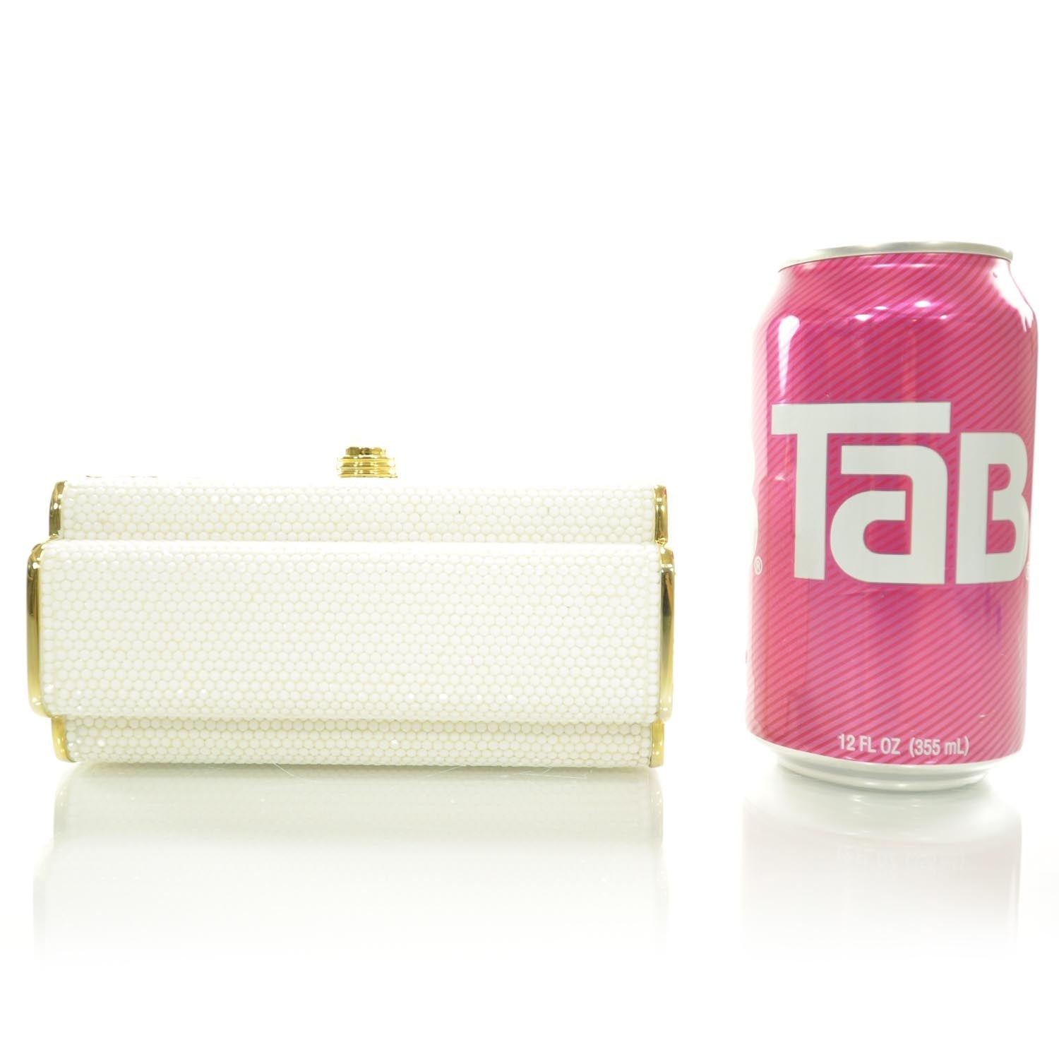 Judith Leiber Crystal Geometric Clutch White 2 of 7