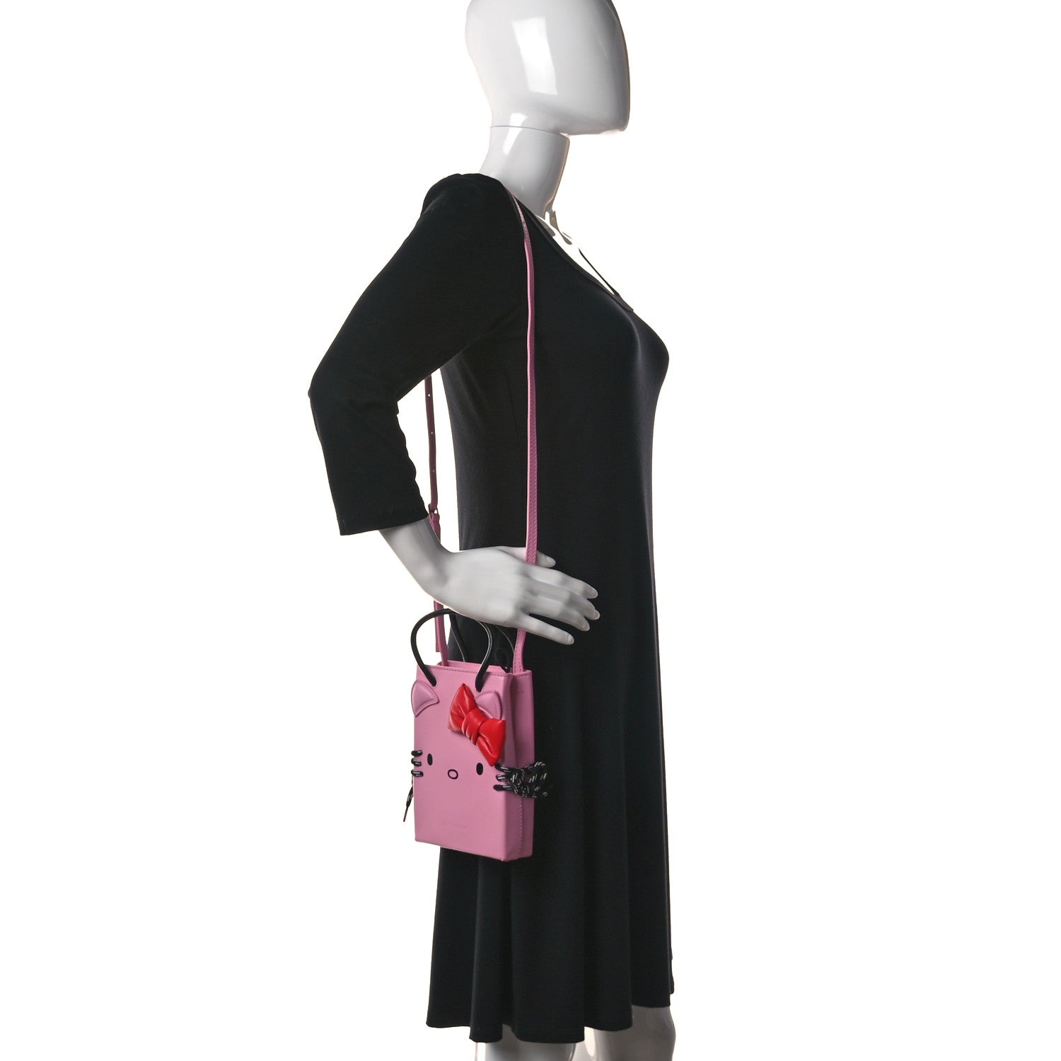 Balenciaga Calfskin Hello Kitty Phone Holder Bag Pink 2 of 10