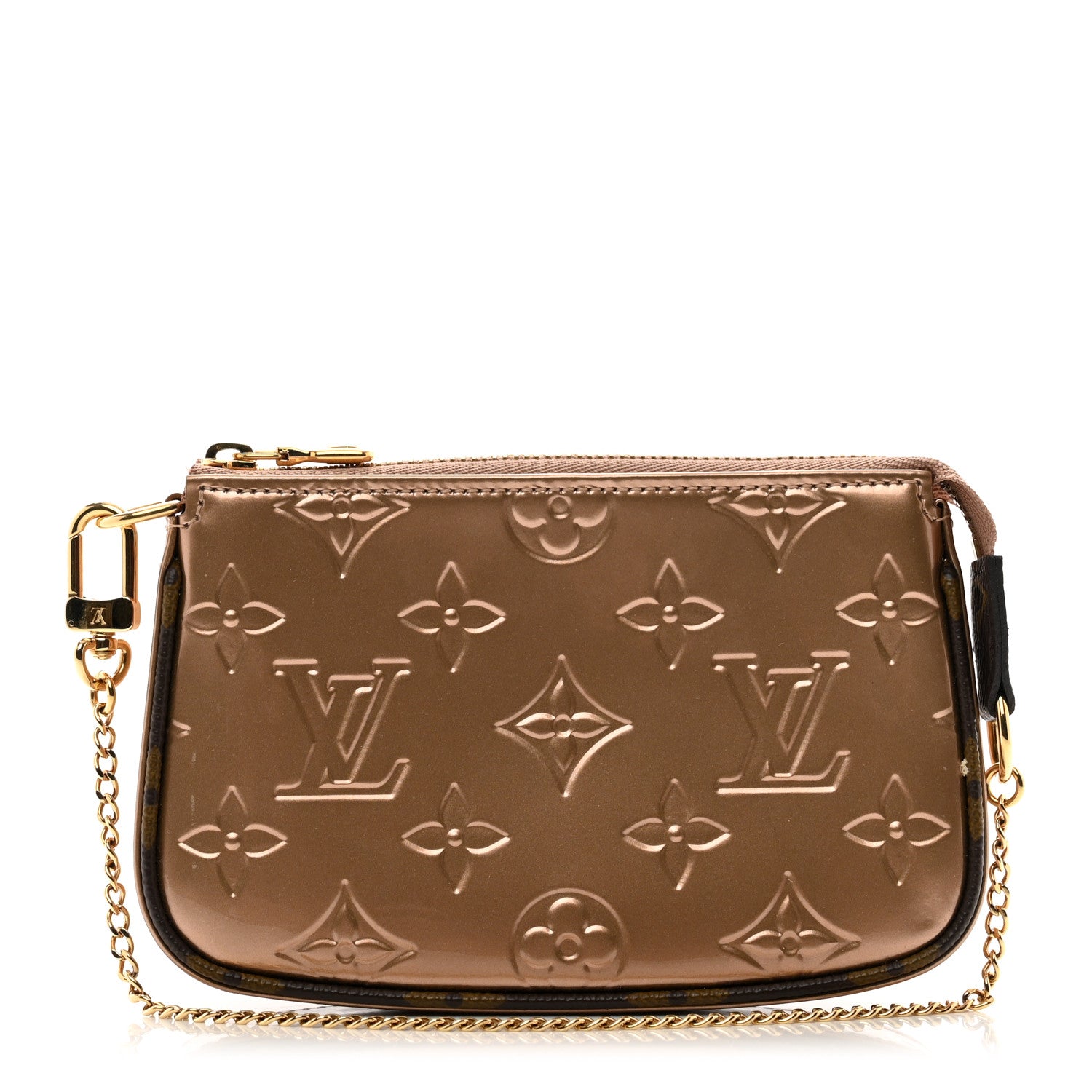 Louis Vuitton Metallic Vernis Mini Pochette Accessories Rose Gold 1 of 6