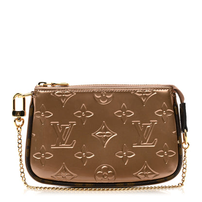 Louis Vuitton Metallic Vernis Mini Pochette Accessories Rose Gold 1 of 6