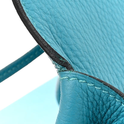 Hermes Togo Kelly Retourne 32 Turquoise 12 of 15