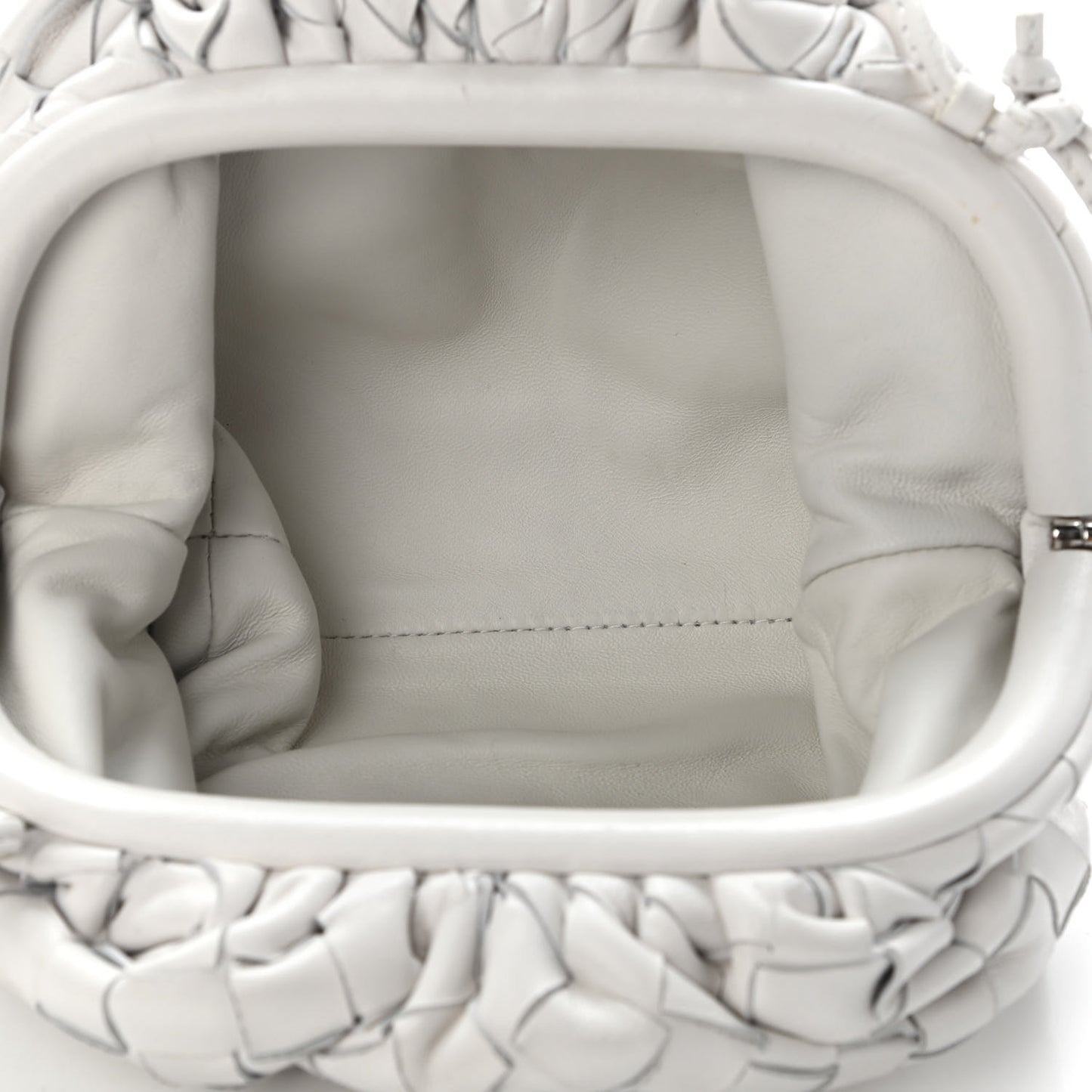 Nappa Intrecciato The Mini Pouch Chalk