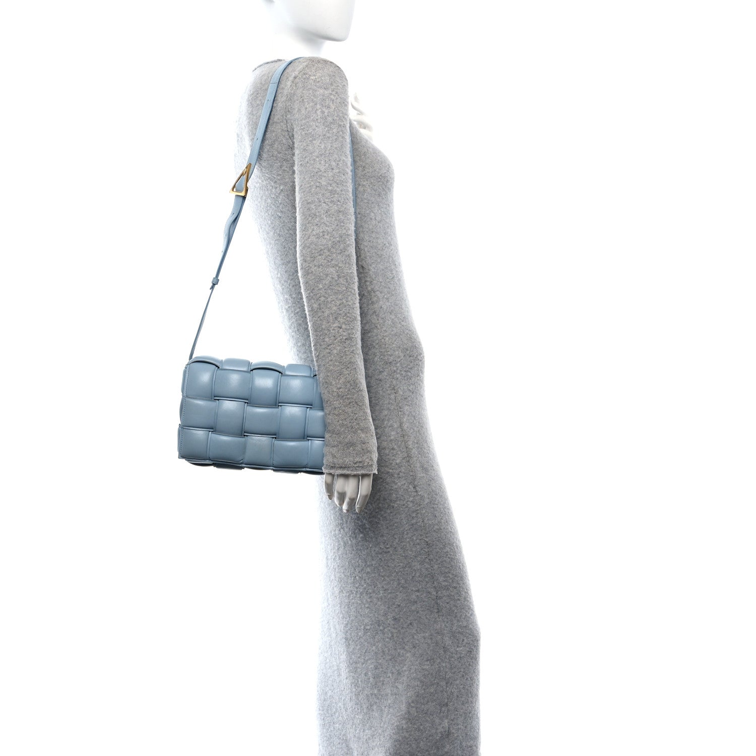 Bottega Veneta Nappa Maxi Intreccio Padded Cassette Crossbody Bag Ice 2 of 10