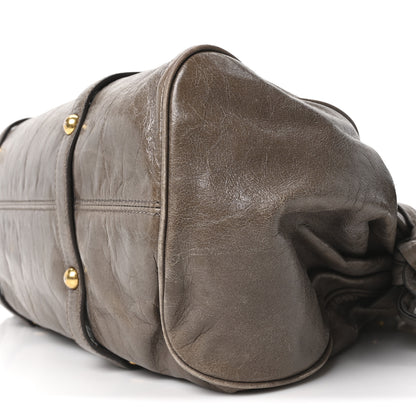 Miu Miu Vitello Lux Bow Bag Pomice 9 of 9