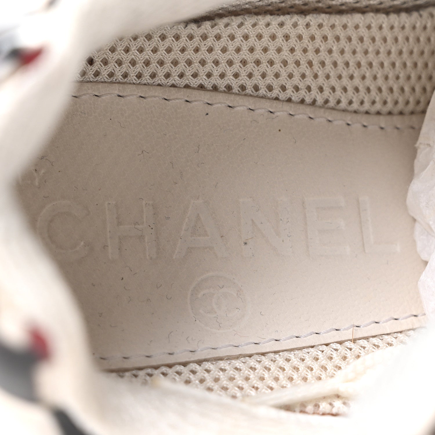 Chanel Vinyl Calfskin Suede Womens CC Sneakers 36.5 Multicolor 8 of 10