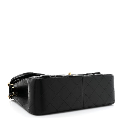 Chanel Lambskin Quilted Jumbo Double Flap Black 4 of 12