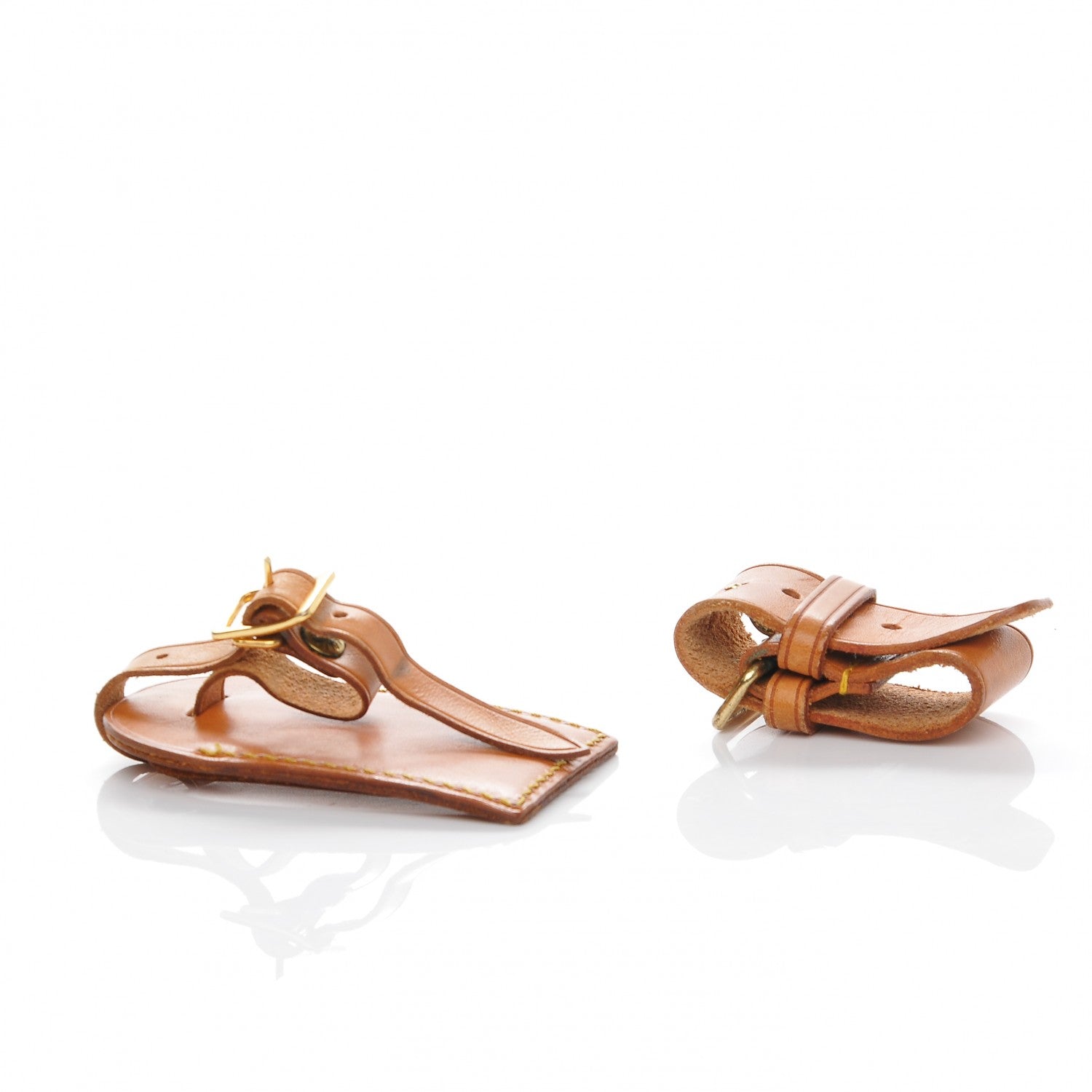 Louis Vuitton Vachetta Leather Luggage Tag and Loop 4 of 4