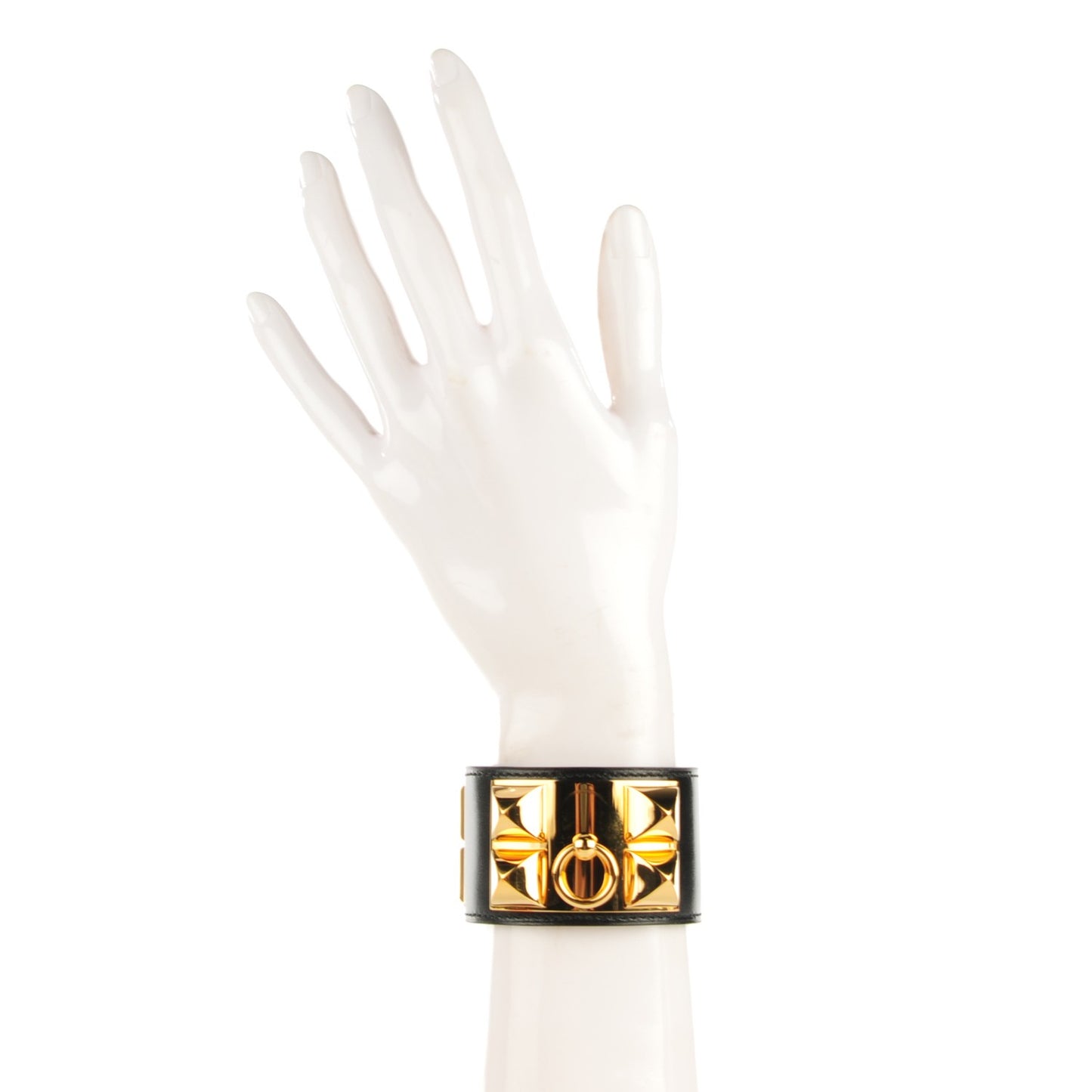 Box Calfskin Collier de Chien CDC Bracelet S Black
