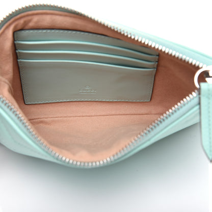 Gucci Calfskin Matelasse GG Marmont Wrist Wallet Water Green 5 of 12