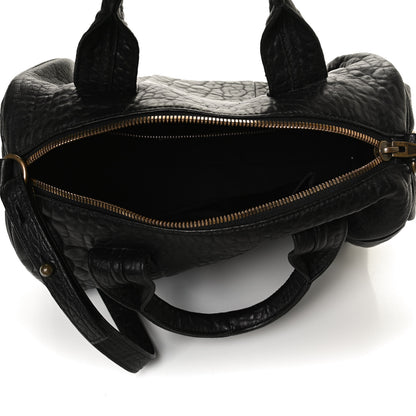 Alexander Wang Pebbled Lambskin Rocco Black Antique Brass Hardware 5 of 11