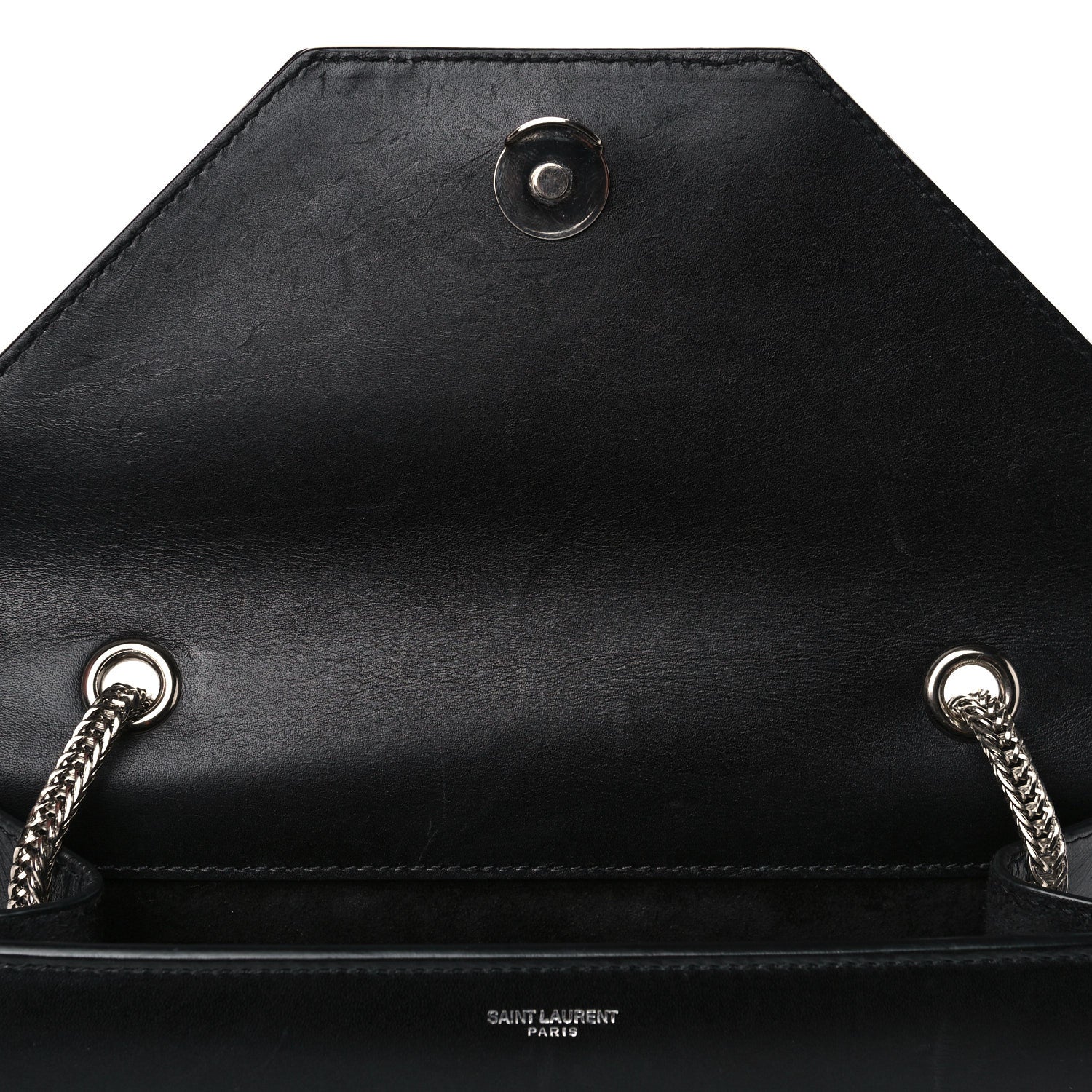 Saint Laurent Calfskin Studded Medium Betty Black 8 of 18
