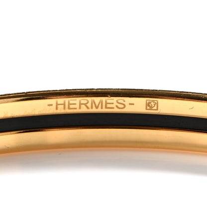 Hermes Enamel Printed Extra Narrow Dot Pop Bracelet 62 Beige Blue 5 of 5