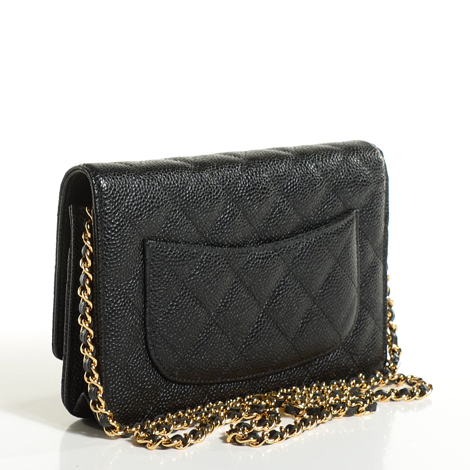 Chanel Caviar Quilted Wallet On Chain WOC Black 3 of 8