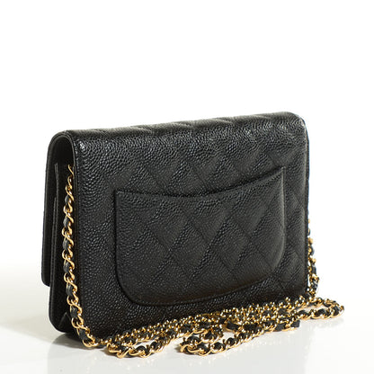 Chanel Caviar Quilted Wallet On Chain WOC Black 3 of 8