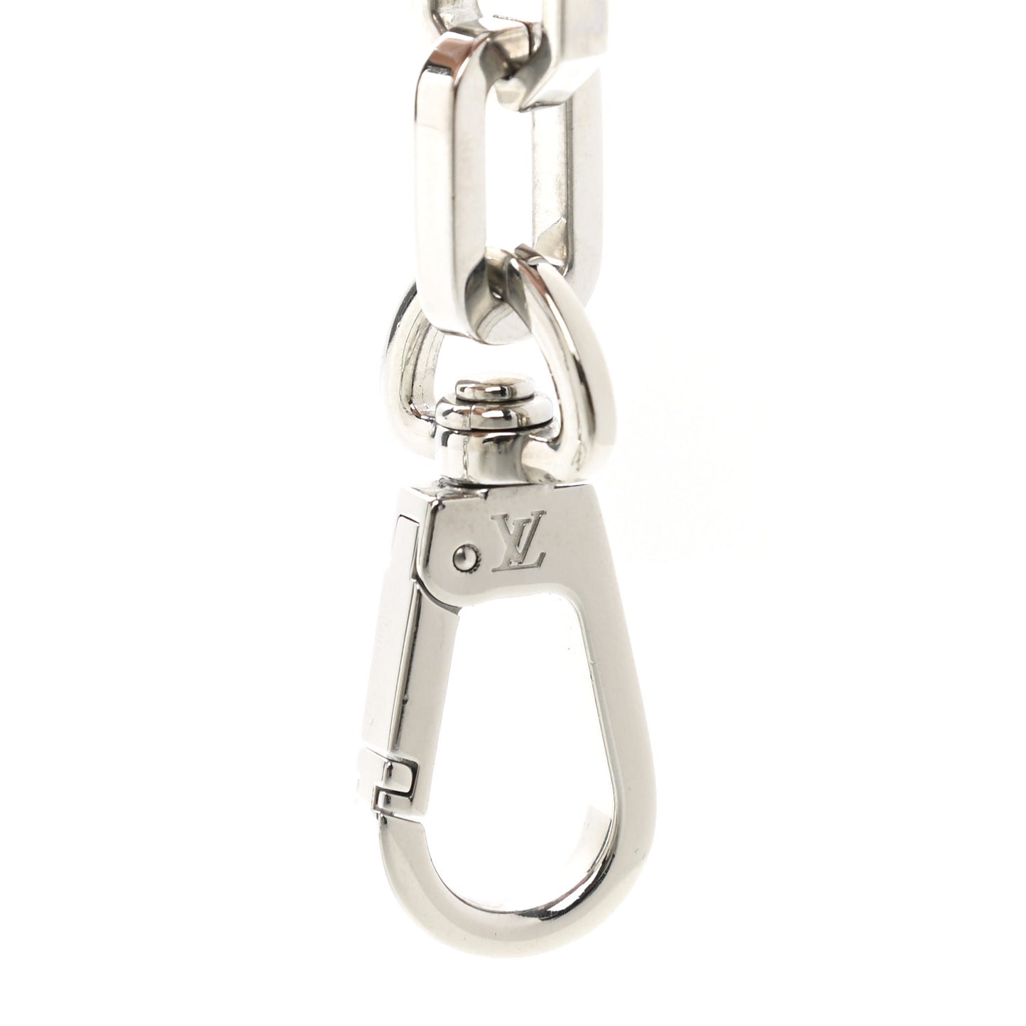 Metal Dauphine Chain Long Shoulder Strap Silver