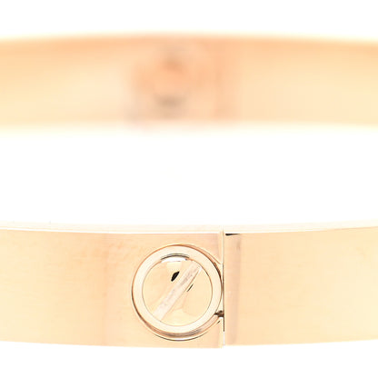 Cartier 18K Pink Gold 4 Diamond LOVE Bracelet 18 5 of 8