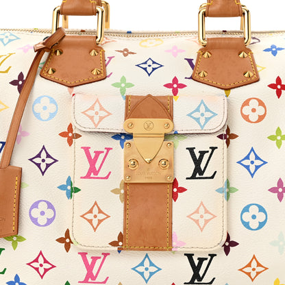 Louis Vuitton Monogram Multicolor Speedy 30 White 7 of 10