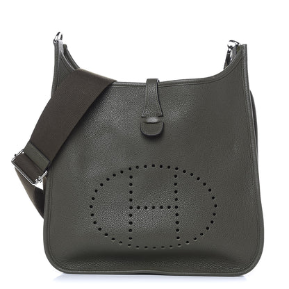 Hermes Taurillon Maurice Evelyne III PM Vert Olive 1 of 12