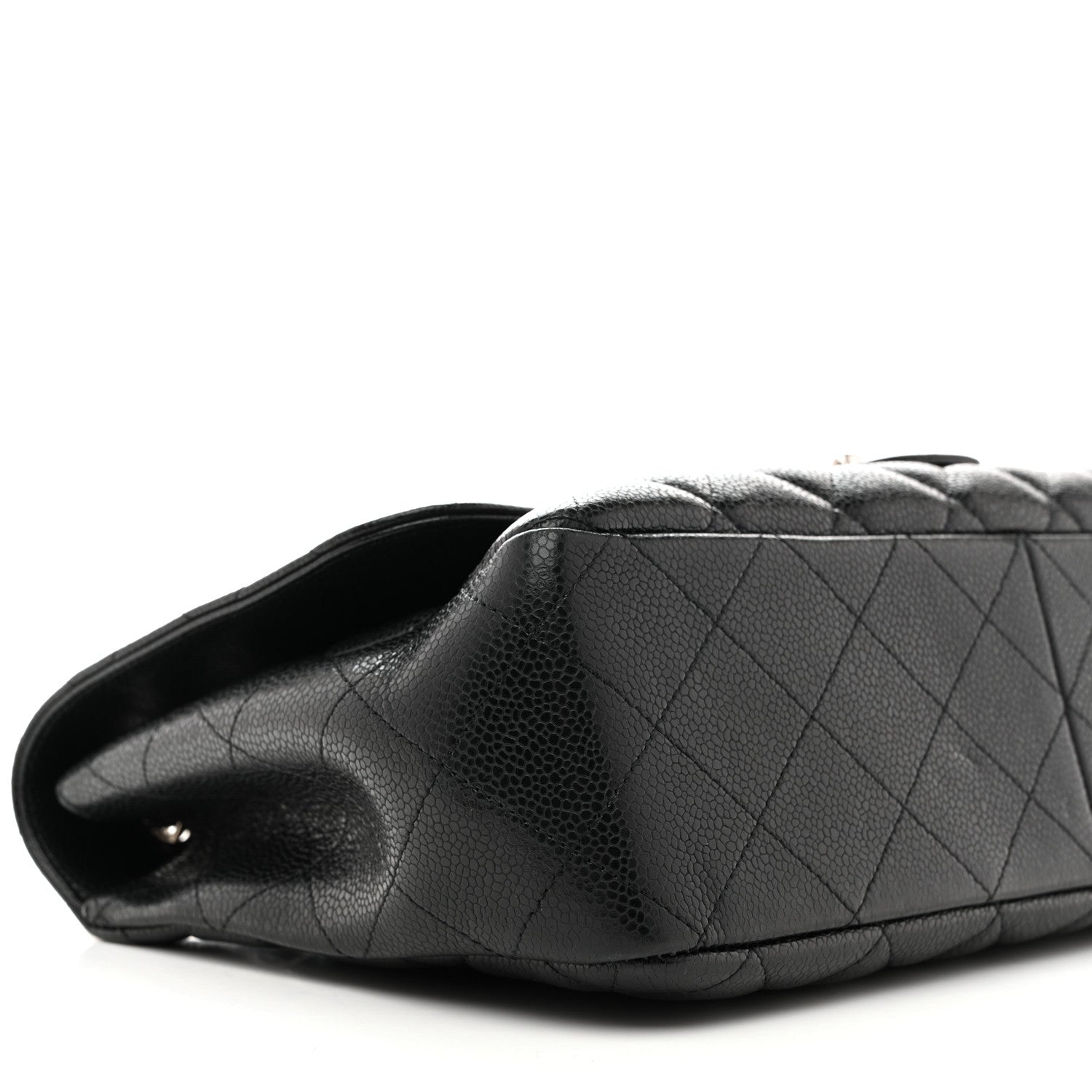 Chanel Caviar Quilted Jumbo Single Flap Black 10 of 12