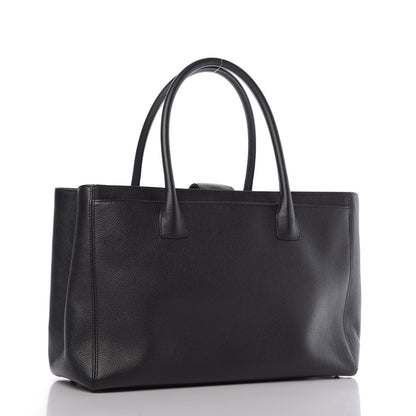 Chanel Calfskin Cerf Executive Shopper Tote Black 3 of 9