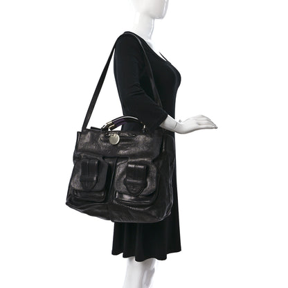 Chloe Leather Saskia Satchel Black 2 of 15