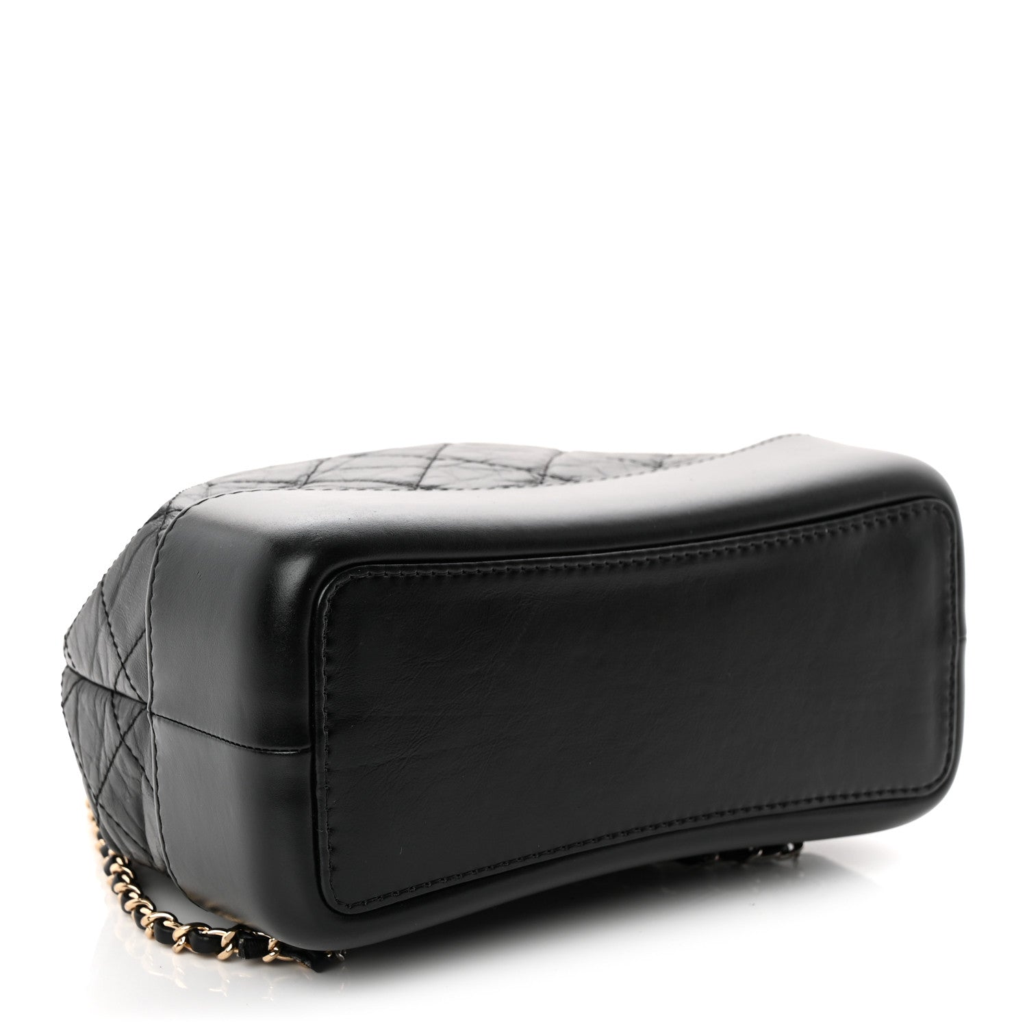 Chanel Aged Calfskin Quilted Small Gabrielle Backpack Black 4 of 13