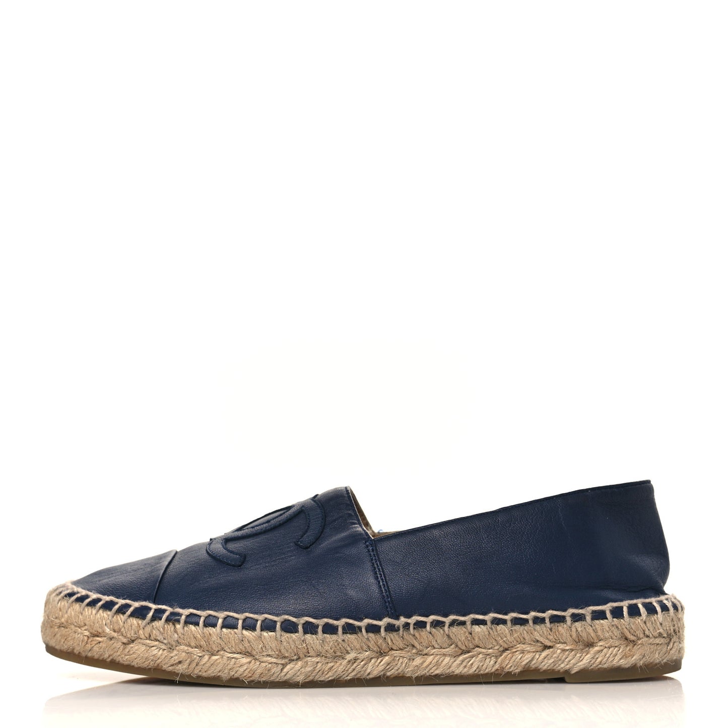Lambskin CC Espadrilles 38 Dark Navy