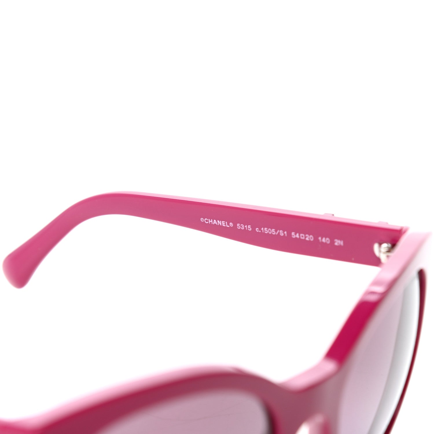 Chanel Pantos CC Signature 5315 Sunglasses Fuchsia 5 of 8