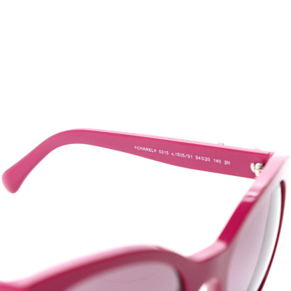 Chanel Pantos CC Signature 5315 Sunglasses Fuchsia 5 of 8